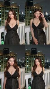 pj local malay - zen black dress girl